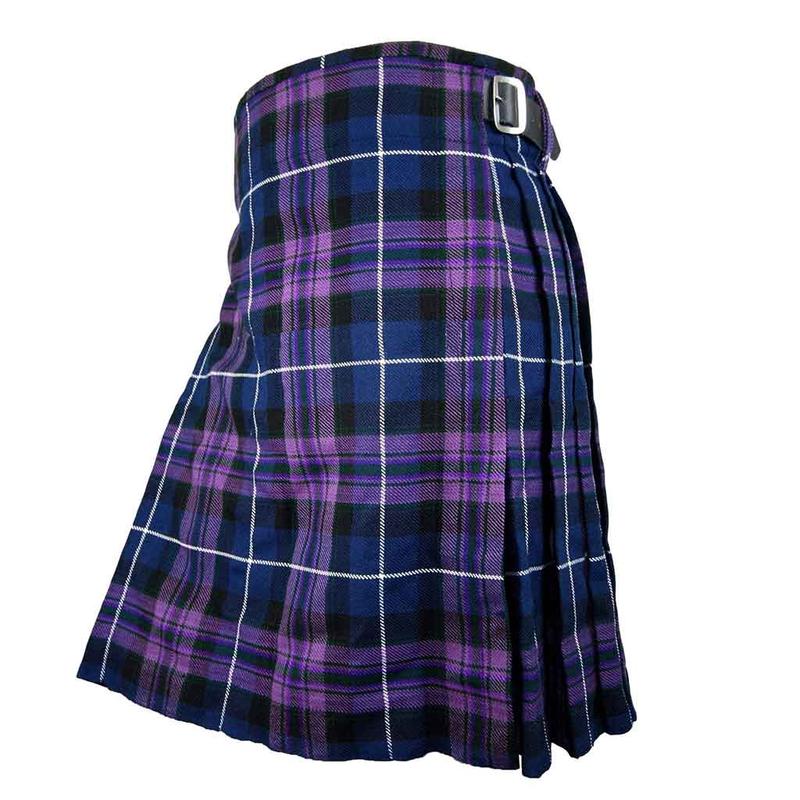 Tartan Kilt Pride of Scottland 8 Yards Traditional Scottish Clan Outfit Wool & Acrylic Fabric Highland Clothing