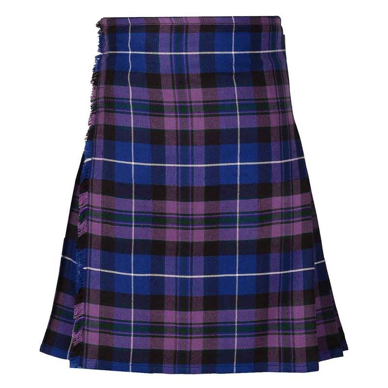 Tartan Kilt Pride of Scottland 8 Yards Traditional Scottish Clan Outfit Wool & Acrylic Fabric Highland Clothing