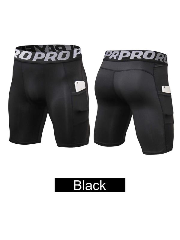 Men's Letter Tape Pocket Boxer Brief, Quick Drying Breathable Comfortable Compression Underwear for Men,  Mens Underwear, Casual Men's Underwear for All Seasons