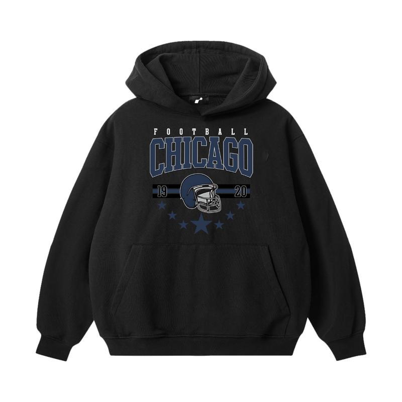 All Team Football Hoodie, Vintage 90s Sport Team Hoodie, Gift for Football Fans Hoodie, Gift for Men and Women