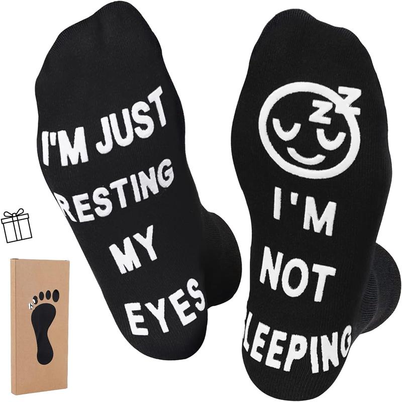 Birthday Gifts for Dad,Men Husband Grandpa Women idea Fathers Day Christmas Im Not Sleeping Funny Socks