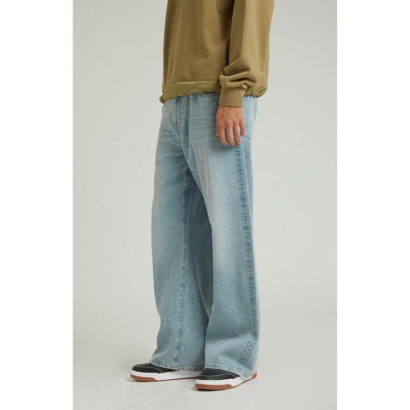 PacSun Men's Light Wash Extreme Baggy Jeans