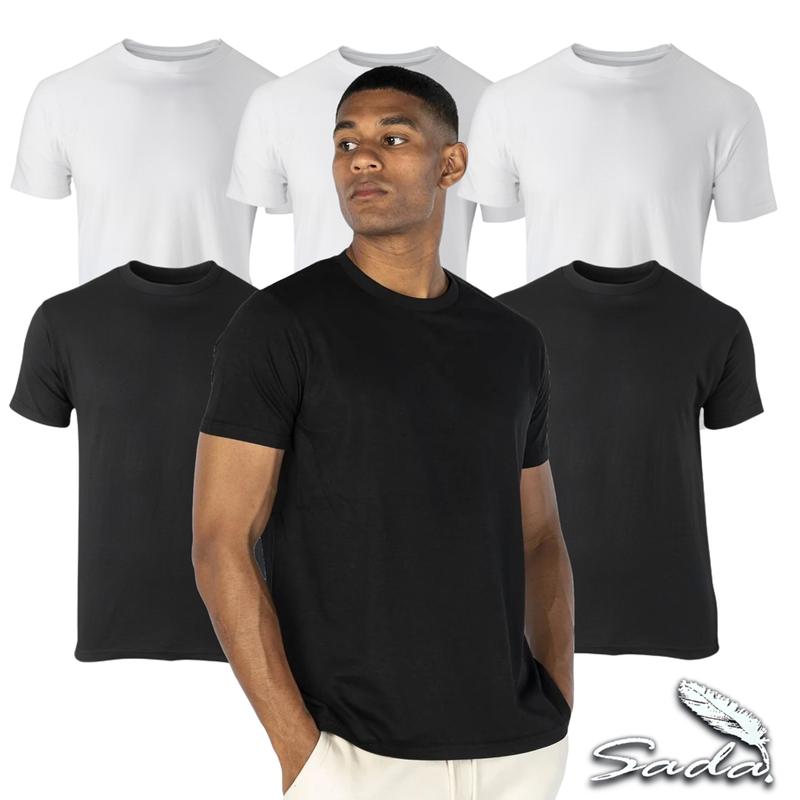 Sada Crew Neck T-Shirt Short-Sleeve (6pk  1dz) 100% Cotton UNISEX Classic Menswear