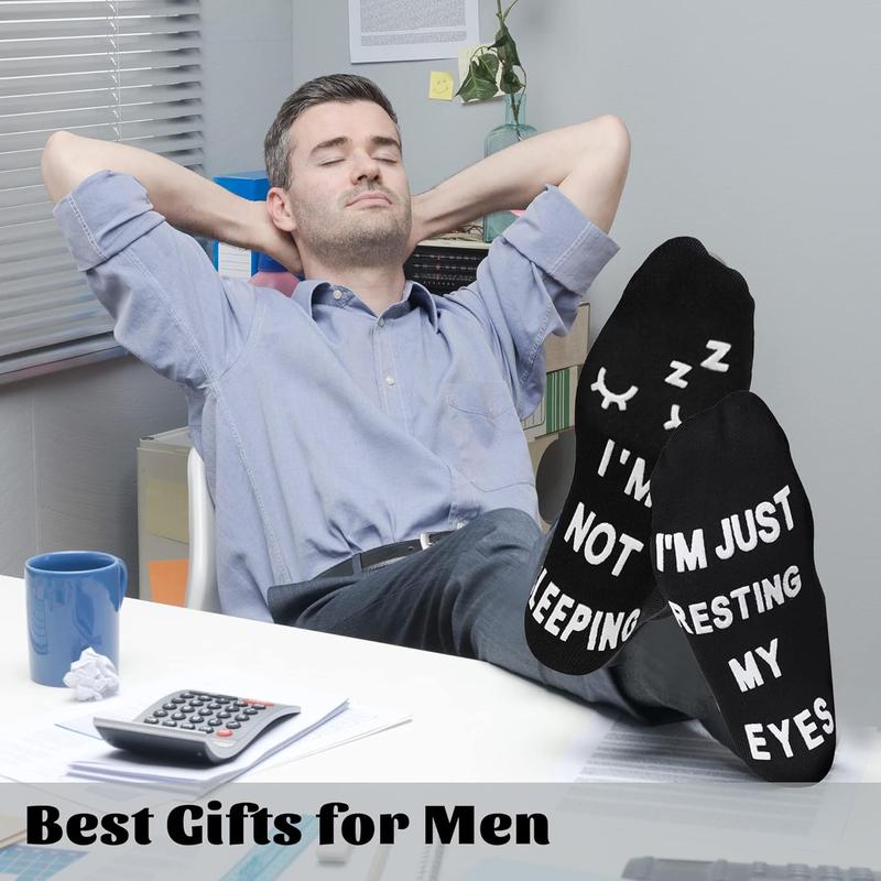 Birthday Gifts for Dad,Men Husband Grandpa Women idea Fathers Day Christmas Im Not Sleeping Funny Socks