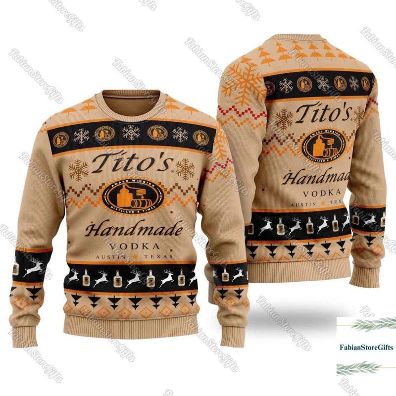 Christmas Titos Vodka Ugly Sweater, Tito Xmas Sweater, Tito's Woman Sweater, Christmas Sweater For Men, Tito Shirt, Holiday Sweater