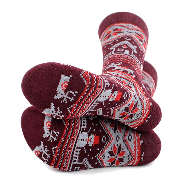 Men's Socks - Vintage Winter Pattern Novelty Socks