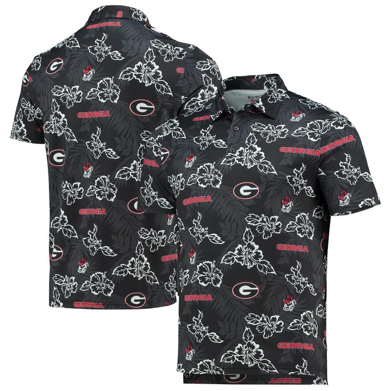 Georgia Bulldogs Reyn Spooner Performance Polo - Black, Men Football NCAA Polo Shirt Trendy 2024,Classic Football Polo Shirt, Gift For Men