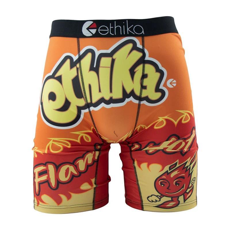 ethika Fashion Print Men Underwear Boxers Briefs Cueca Panties Lingerie Man Underpants Fabric Menswear