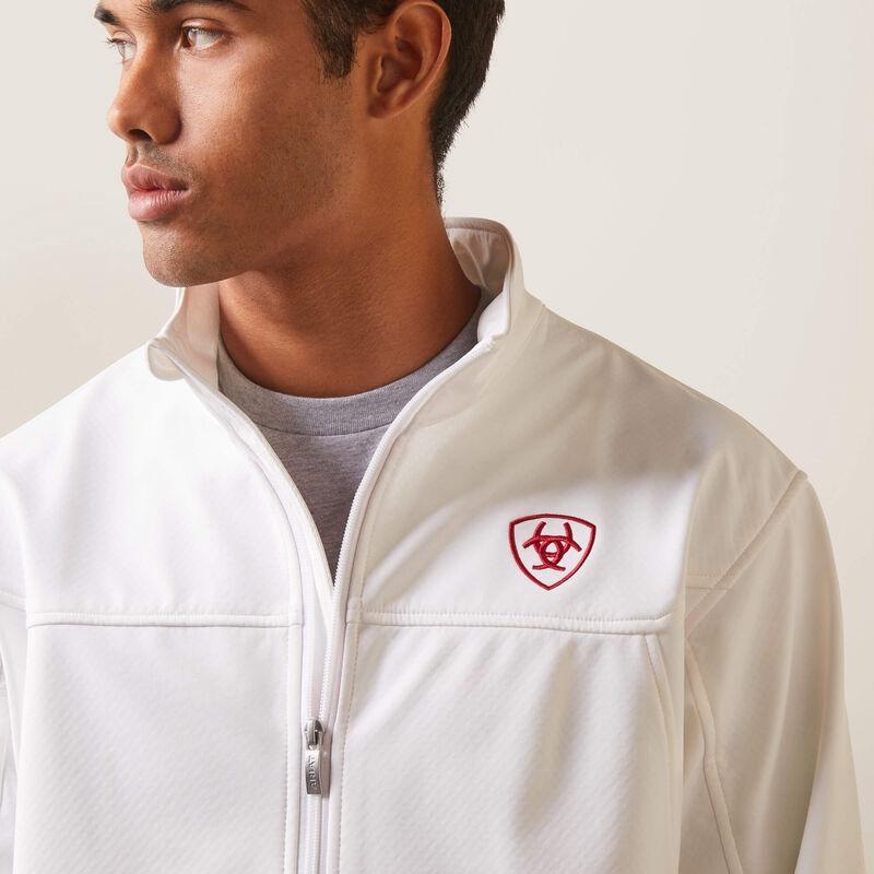 Ariat Men's New Team White Softshell Jacket 10039459