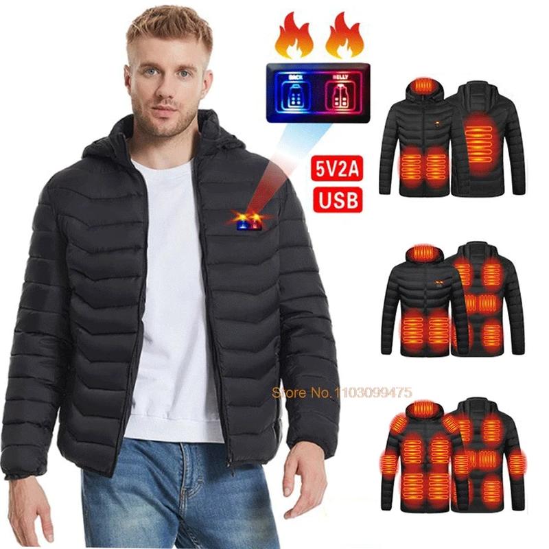 Heated Jacket Men Women USB Electric Self Heating Jacket Winter Coat