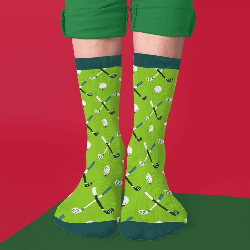 Golf Socks for Men - Festive and Stylish - Christmas Gifts for Golfers - Menswear