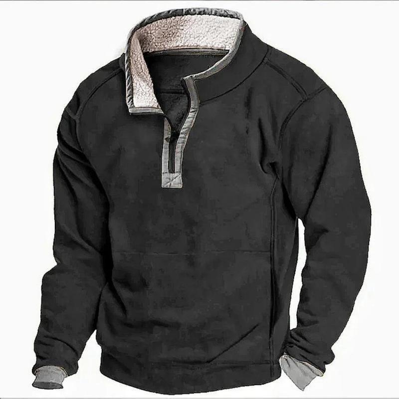 2024 new men's sweatshirt menswearhoodie unisex sweatshirt printed print casual lapezipper polo collar zip