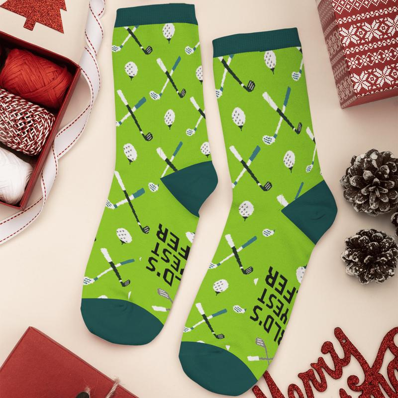 Golf Socks for Men - Festive and Stylish - Christmas Gifts for Golfers - Menswear