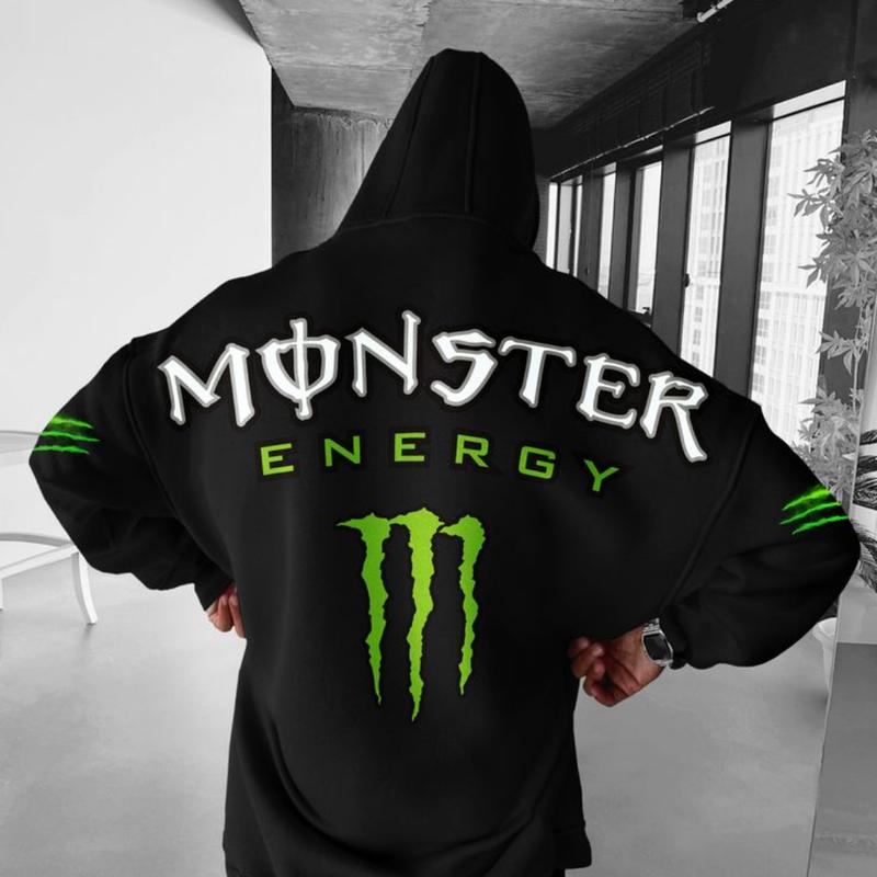 Monster Energy  Hoodie, Sweatshirt, T-Shirt, Music Shirt, Casual Unisex Shirts, Menswear, Womenswear, Tops, Full Color