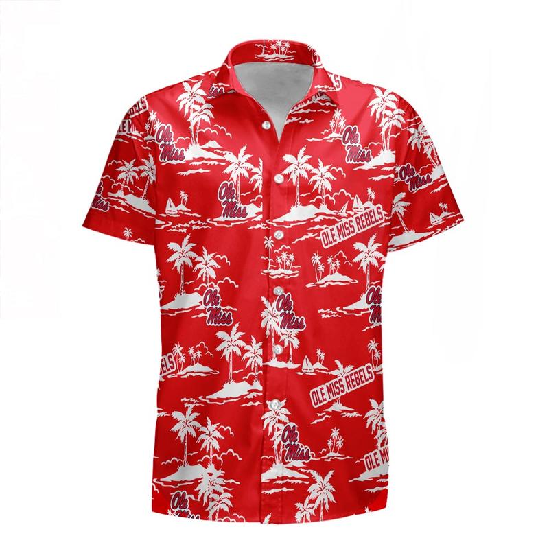 Ole Miss Rebels Hawaiian Clothing Tropical Pattern Coconut Tree