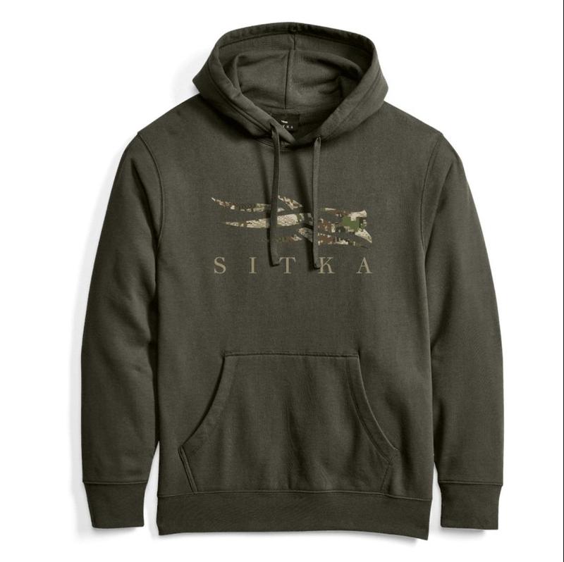 SITKA Icon Optifade Camo Pullover Hoodie Unisex Crew Neck Sweatshirt, Casual Clothing, Trendy, For All Women Men, Shirt, Sweatshirt L