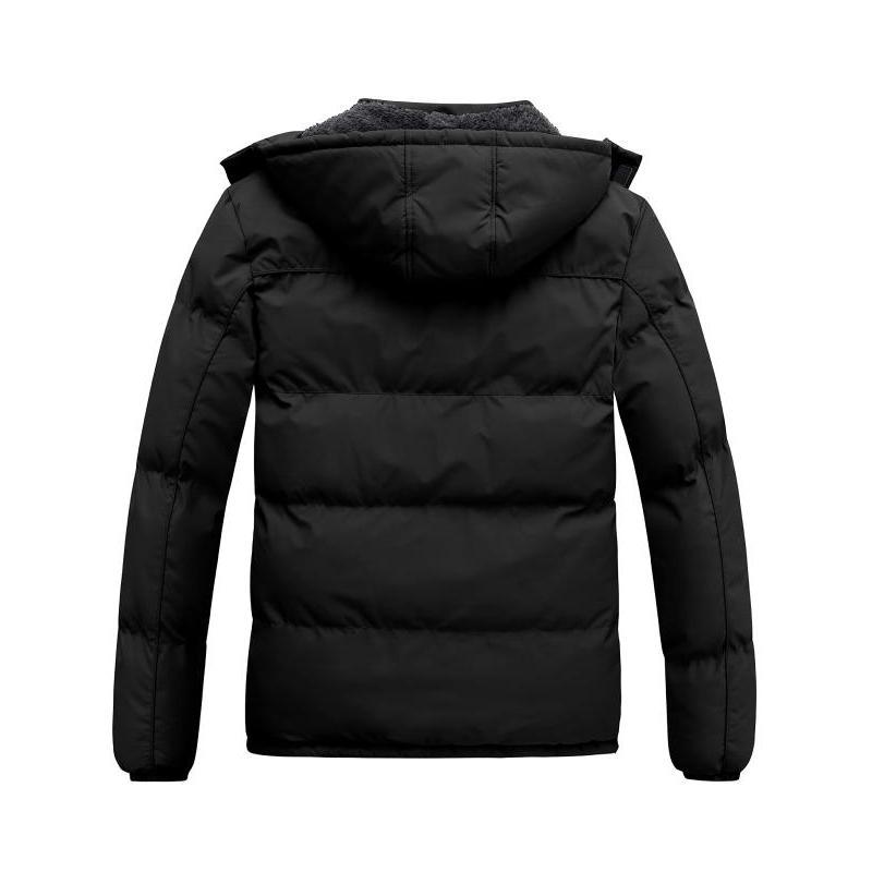 Men's Puffer Jacket Thicken Padded Winter Coat with Removable Hood windbreaker jackets detachable jacket Casual