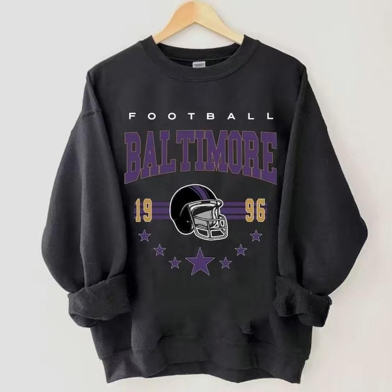 Retro 90s Football Game Day Sweatshirt, 90s Vintage 1960 Football Shirt, Classic Black Unisex Team Fan Gift, Menswear Cotton Top, Retro Football Pullove Tops