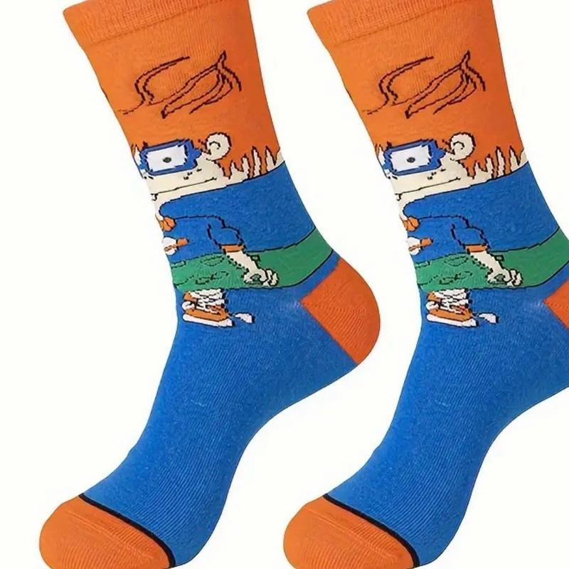 90’s Variety Novelty Cartoon Cotton Crew Socks Stylish Soft athletic sock comfortable sport high sock