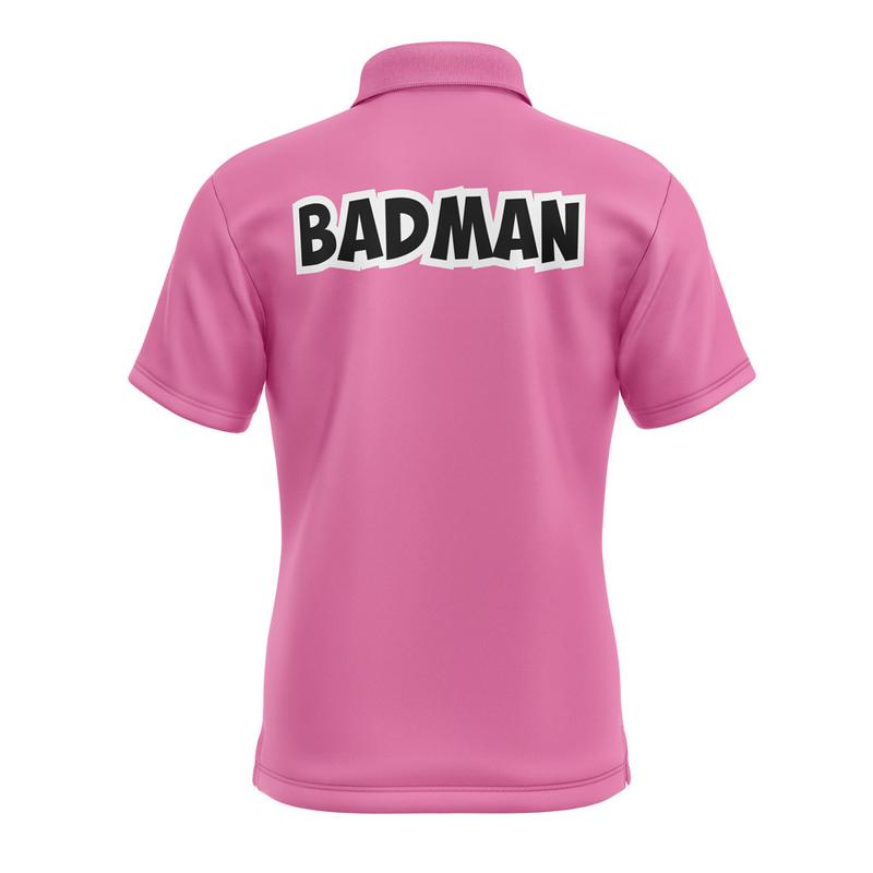 Vegeta Badman Pink Dragon Ball Z Pocket Button Up Shirt