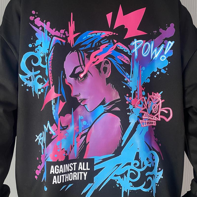 Arcane II Hoodie League of Legends Hoodie Long Sleeved Warm Pullover Top Harajuku Pullover TopsRegular Fit, Gaming Streetwear Sweatshirt, Gift for Arcane Lover, Jinx Hoodie, Vi Hoodie, Caitlyn Hoodie, Ekko Hoodie, Pitfighter Hoodie, Warwick Hoodie