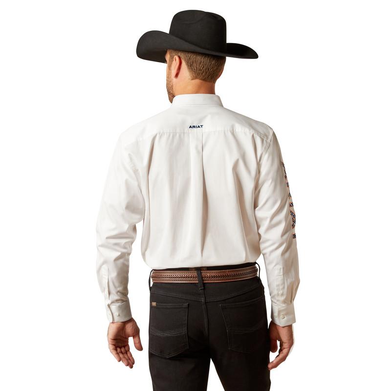 Casa Raul Ariat Team Logo White Twill - Mens Shirt  - 10048807