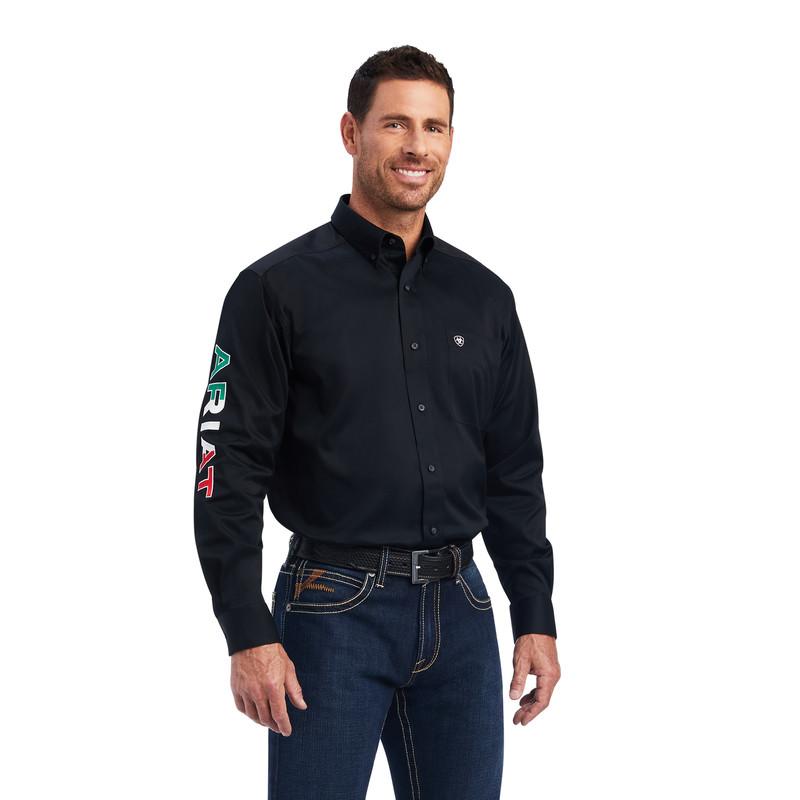 Casa Raul Ariat Black Mexico Team Logo Twill - Mens Shirt  - 10038500