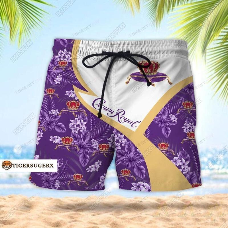 Crown Royal Shorts, Crown Royal Beach Shorts, Crown Royal Mens Shorts, Whisky Swim Shorts, Crown Royal Summer Pants, Gift For Him