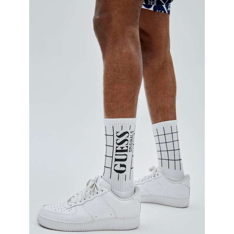 GUESS Unisex GUESS Originals Grid Crew Socks