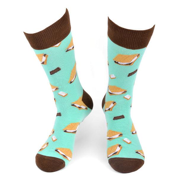 Men's Socks - S'mores Novelty Socks