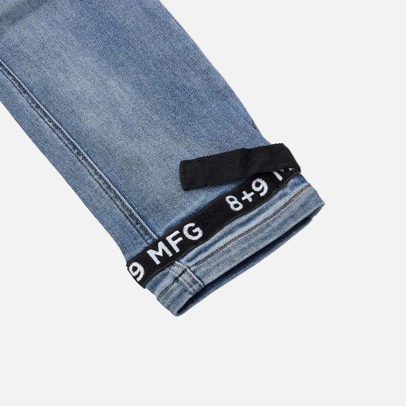 Strapped Up Slim Utility Medium Washed Jeans Black