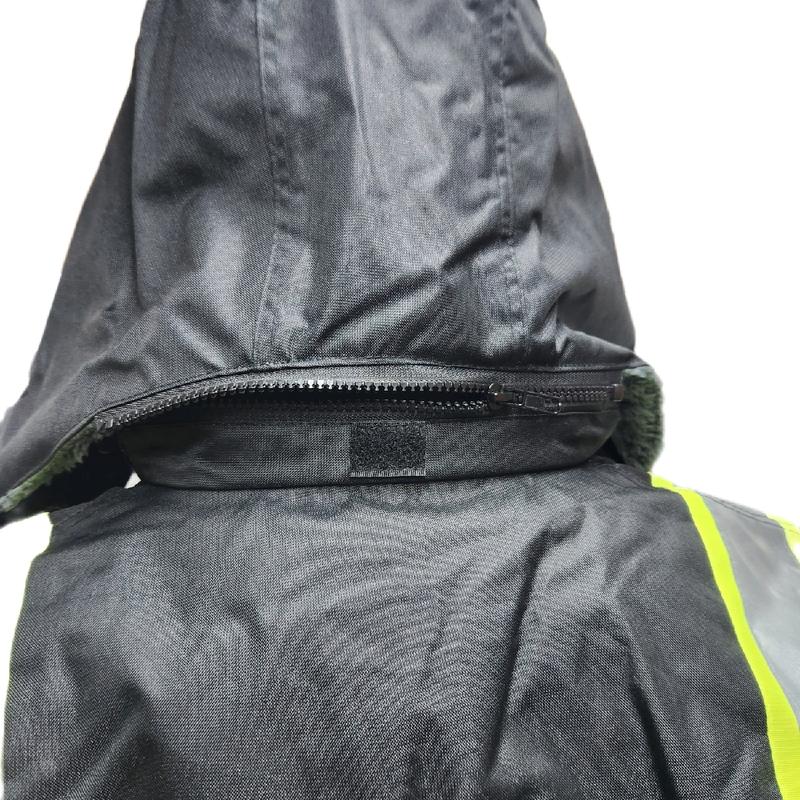 High Visibility Reflective Black Safety Bomber Rain Jacket, with Sherpa Insulation to keep you warm (PLEASE NOTE - JACKETS RUN SMALL)