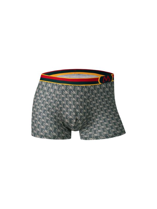 Men's All Over Print Tape Boxer Brief, Casual Comfy Breathable Underwear for Daily Wear, Mens Underwear for All Seasons