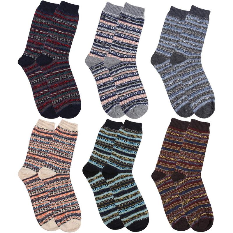 6 Pairs Winter Socks Men  Socks Mens Thermal Nordic Socks Warm Socks for Men