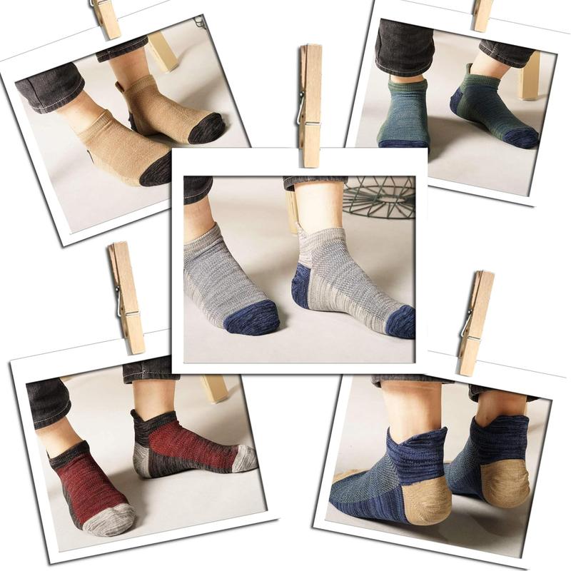 Ankle Low Cut Socks for Men Women Short Cotton Casual Anti-Skid Moisture Wicking Socks