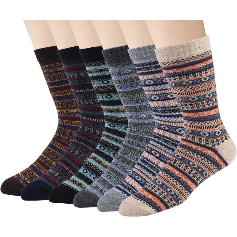 6 Pairs Winter Socks Men  Socks Mens Thermal Nordic Socks Warm Socks for Men