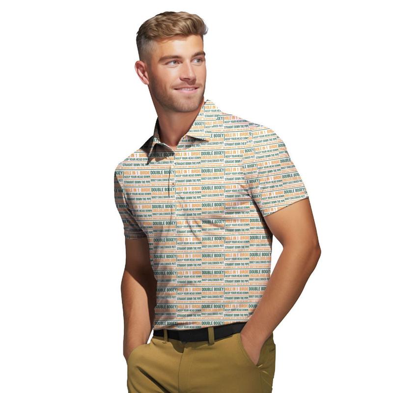 Hole In 1 Birdie - Golf Polo Shirt - Gift for Him - Humor Witty Golf Lover Gifts