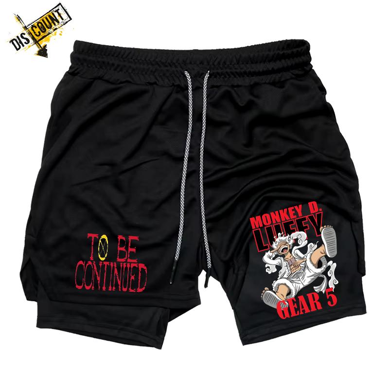 LUFFU Printed SHORTS Shorts Men's Cross & Letter Print 2 in 1 Drawstring Waist Shorts, Loose Casual Pocket Track Shorts for Summer, Fashion Men's Bottoms for Daily Wear,Affordable High-quality SHORTS,suitable for Gym Running,sports,and Leisure Outings