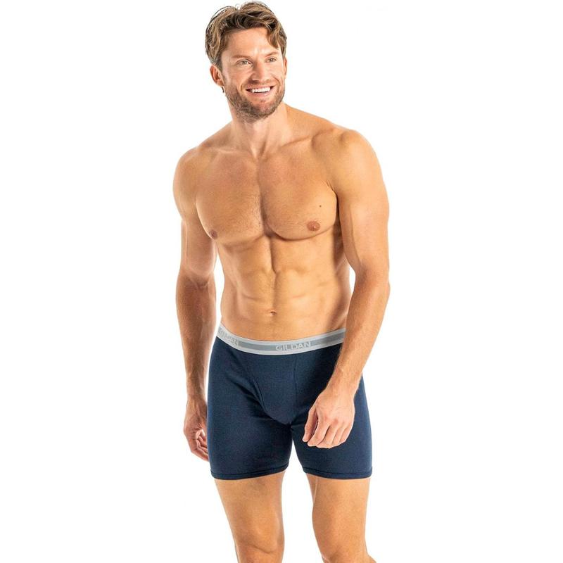 Gildan Mens Underwear Boxer Briefs, Multipack