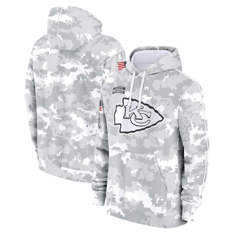 (Print Full Logo) All Over Print Men's Arctic Camo K4ns4$ City Chiefs 2024 Salute to Service Club Fleece Pullover Hoodie Unisex Football Jersey Untouchable Rivals Outdoor Sport New Collection