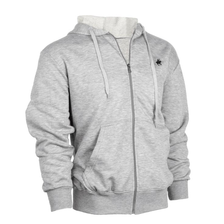 (2-Pack) Men's Basic Essential Full-Zip Fleece Hoodies