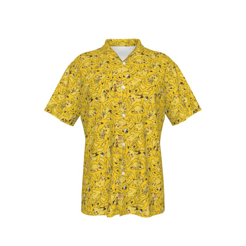 Pikachu Pattern Button Down Tee