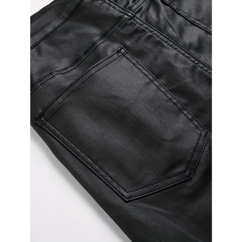 Mens ultra-stretch skinny jeans-fashion chic street style with durable coated finish-ultra-comfortable casual wear