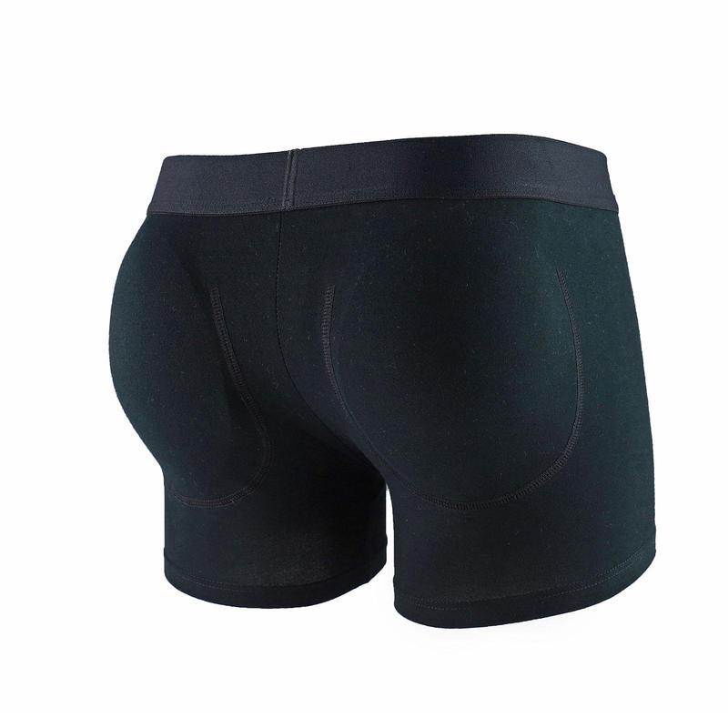 Mens Boxer Underwear Padded Shorts Butt Lifter Shapewear Hip Butt Enhancer Briefs Booty Booster Molded Boyshorts Menswear Innerwear