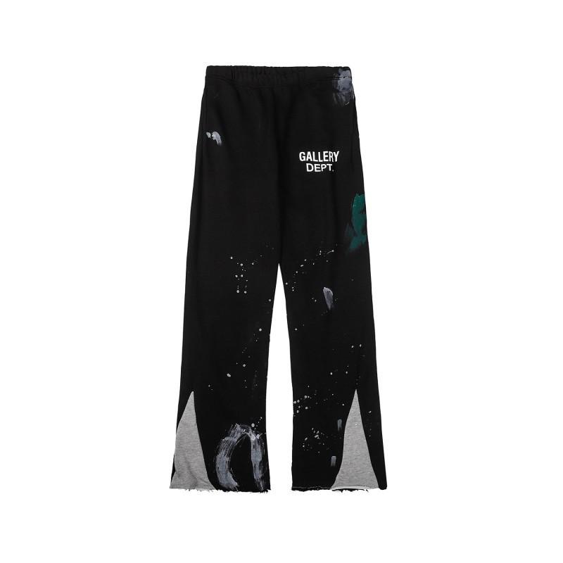 Mens Womens Sweatpants Gallery Flare Trousers Dept Retro High Street Trousers Ink Splashed Graffiti Sports Casual Pants Designer Streetwear Clothing Unisex for Autumn and Winter