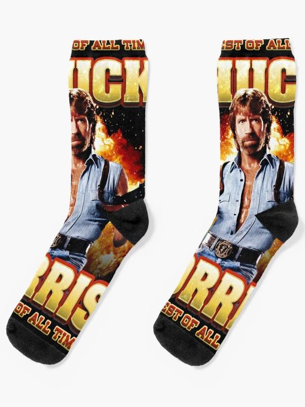 Chuck Norris Greatest Of All Time Socks