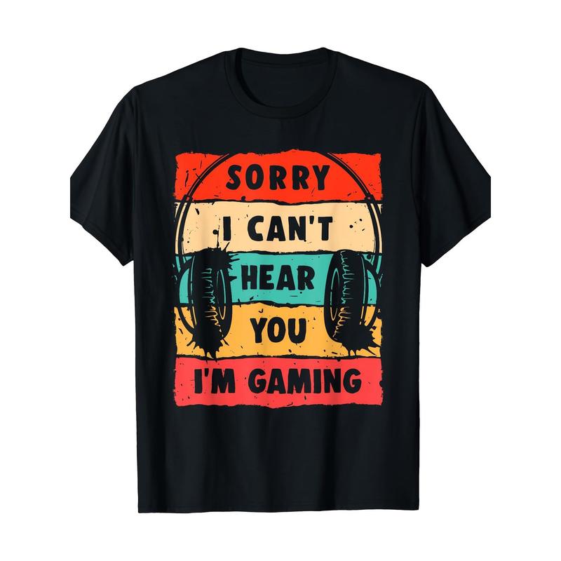 Funny Gamer Shirt For Teens Boys Men Video Gaming T-Shirt - 220g made in usa