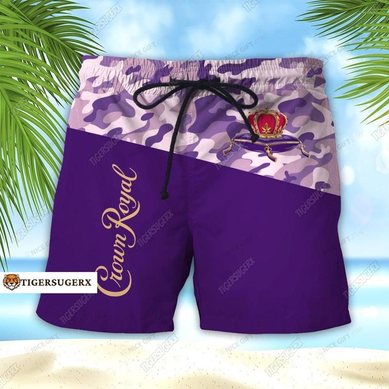 Crown Royal Mens Shorts, Crown Royal Shorts, Crown Royal Beach Shorts, Whisky Swim Shorts, Crown Royal Summer Pants, Fathers Day Gift