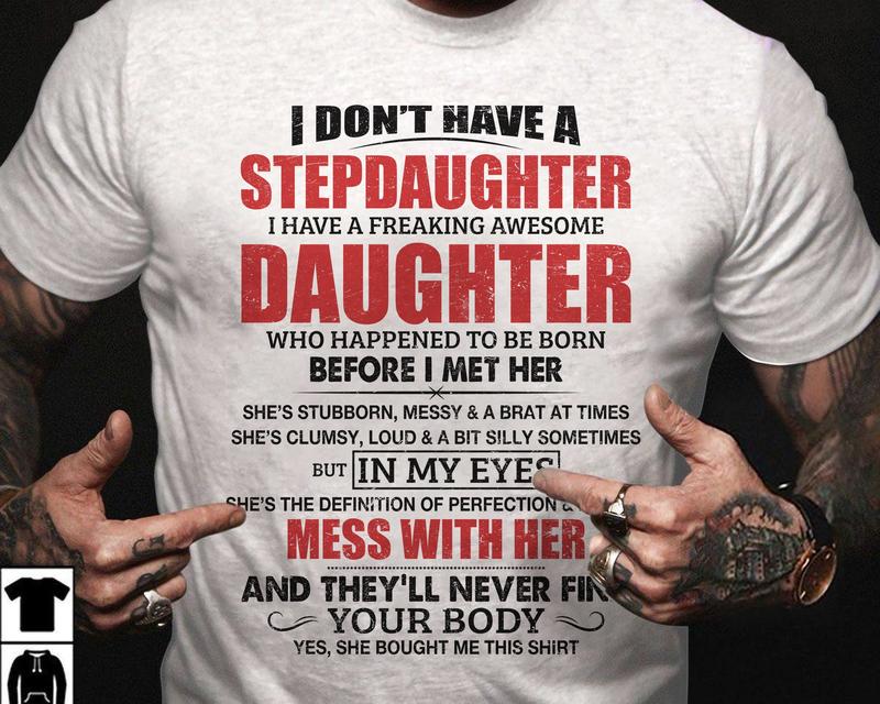 Stepdad Shirt, Fathers Day Gifts - For Stepdad, Bonus Dad Shirt From Daughter, Funny Gifts For Bonus Dad, Father's Day Shirts, Classic Unisex T-Shirt, Gifts - For Bonus Dad, Short Sleeve Tee Shirt, Gifts Ideas For Men, Gifts For Birthday