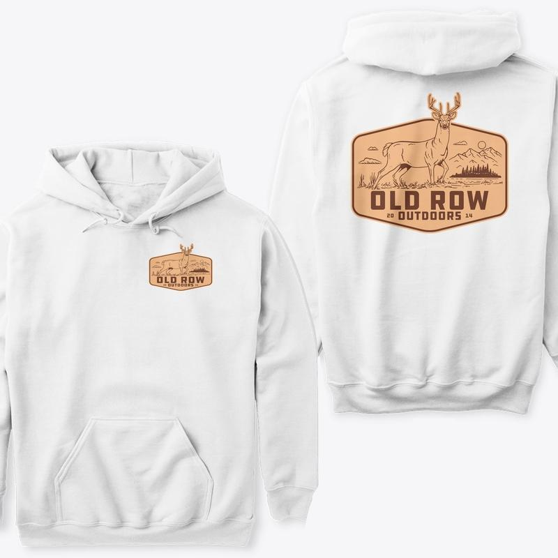 Old Row Outdoors Hoodie, Rustic Deer Hunting hoodie for Nature Lovers Menswear Classic